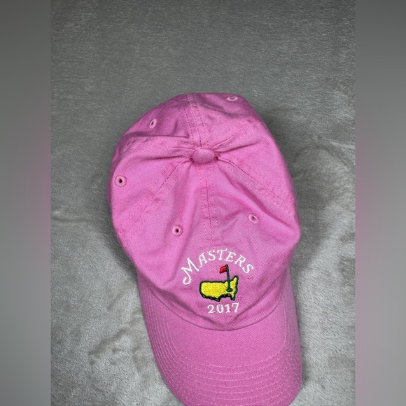 Masters 2017 Girl’s Pink Logo Golf Adjustable Strap Golf Baseball Cap Hat OS - Picture 3 of 12